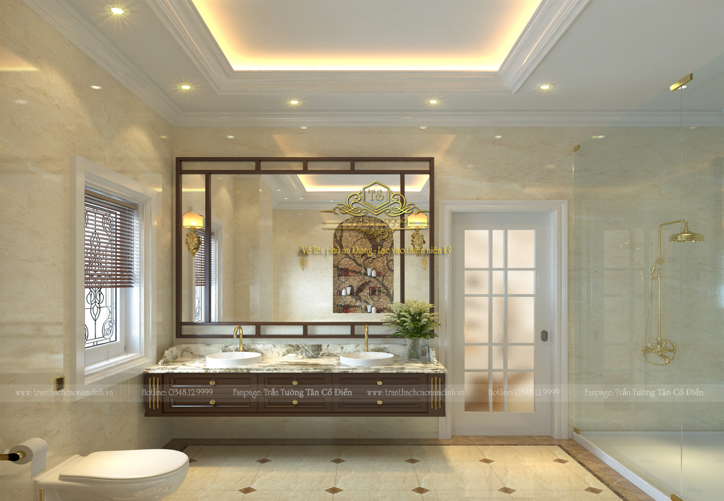 trần tường tân cổ điển