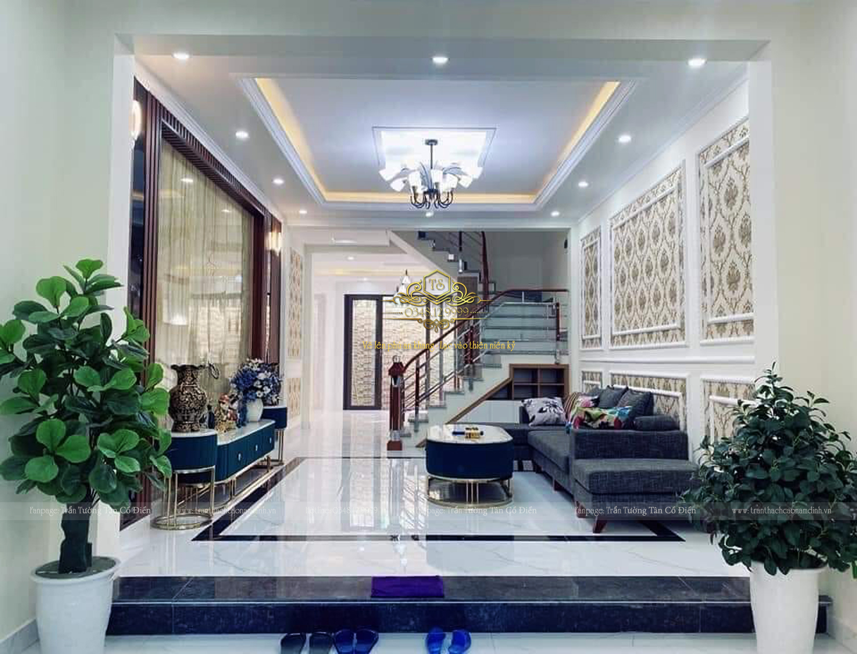 trần tường thạch cao