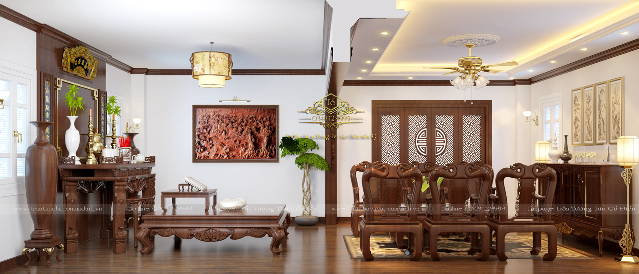 Mẫu thiết kế phòng thờ