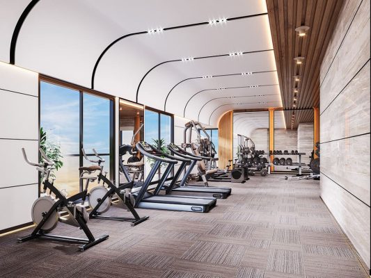 Thiết kế phòng tập phong cách hiện đại