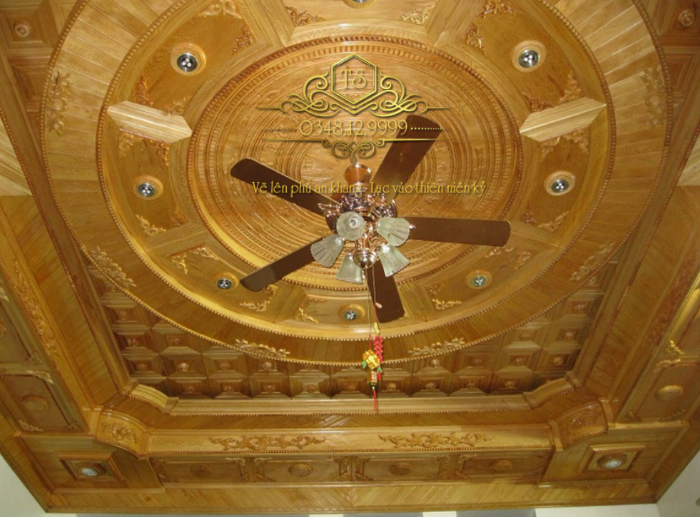 Trần tường gỗ tự nhiên