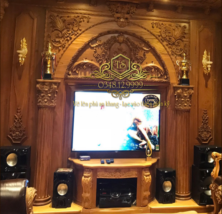 Trần tường gỗ tự nhiên