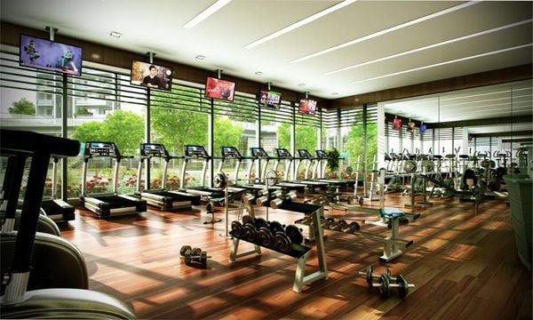 Thiết kế phòng tập phong cách thiên nhiên