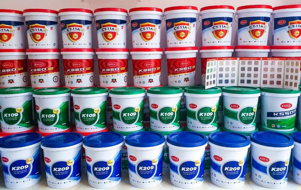 dùng giấy dán tường