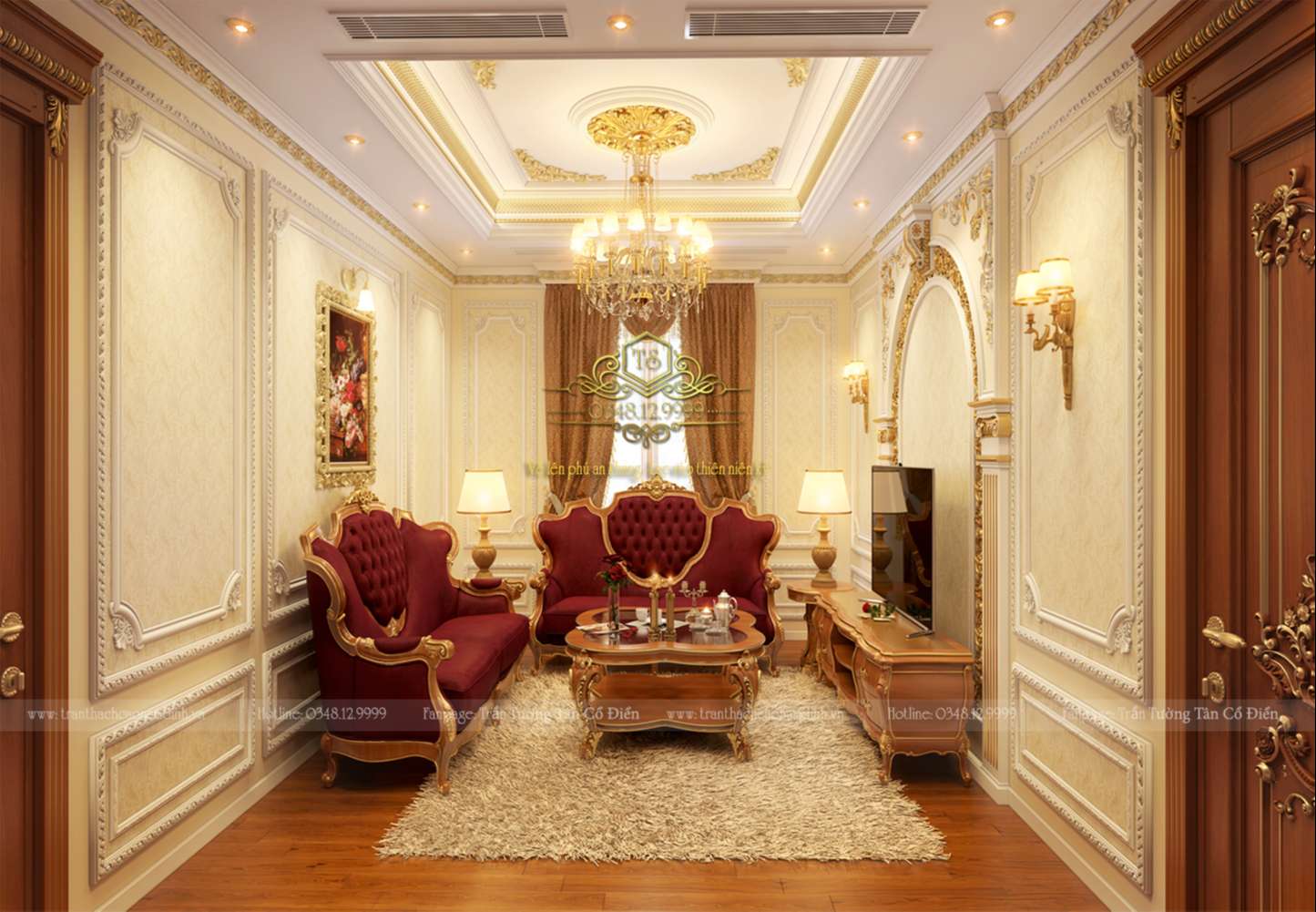 trang trí phào chỉ PU