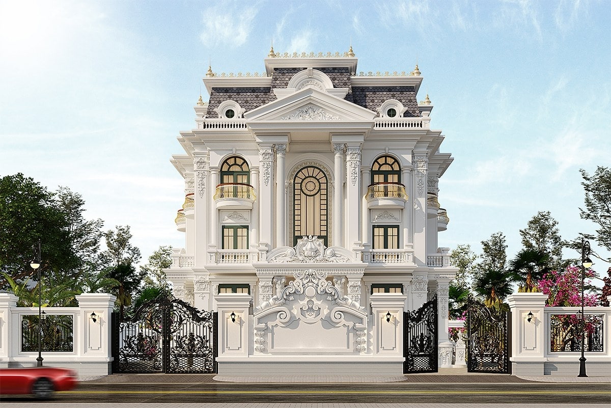 phào chỉ biệt thự