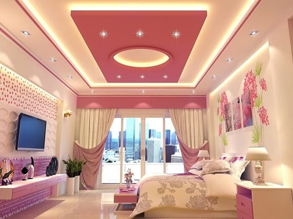 mẫu trần thạch cao phòng ngủ trẻ em