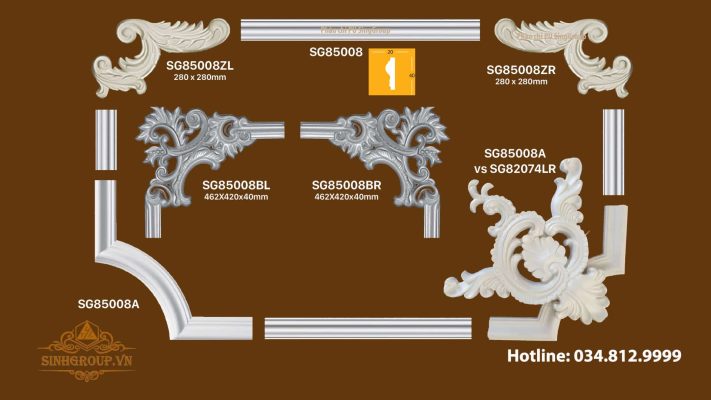 Phào Chỉ Góc Mẫu 3