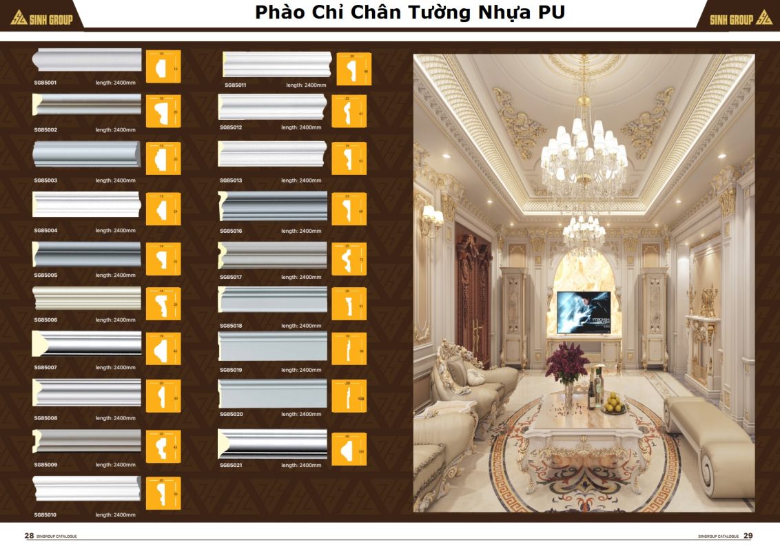 Phào chỉ chân tường