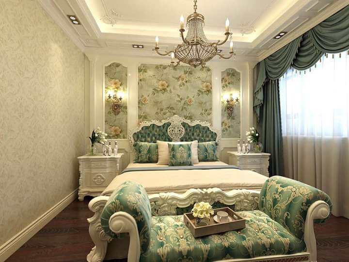 Mẫu phào chỉ góc trang trí nội thất phòng ngủ