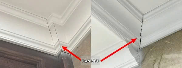 Mối Nối Phào Chỉ Bị Nứt Sau Khi Lắp Đặt