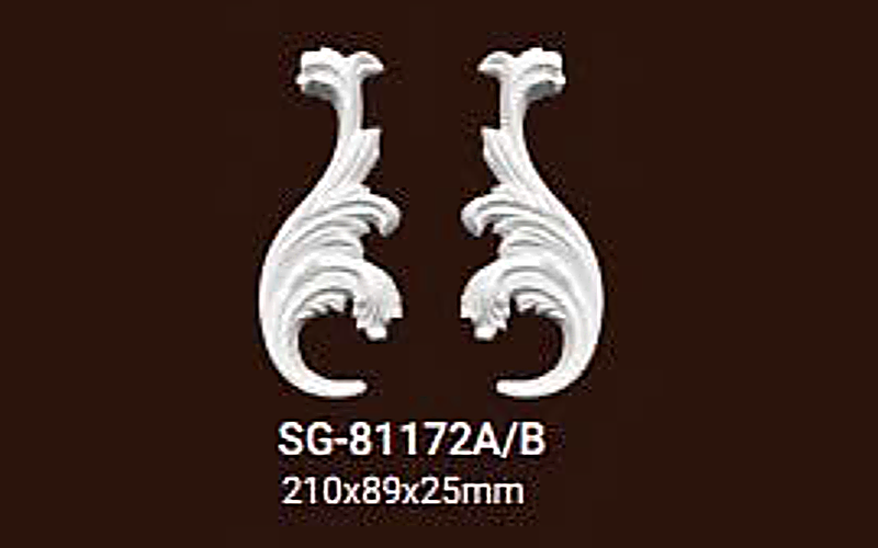 Phào chỉ PU SG81172 - 210x89x25mm Phào chỉ PU SG81172 - 210x89x25mm