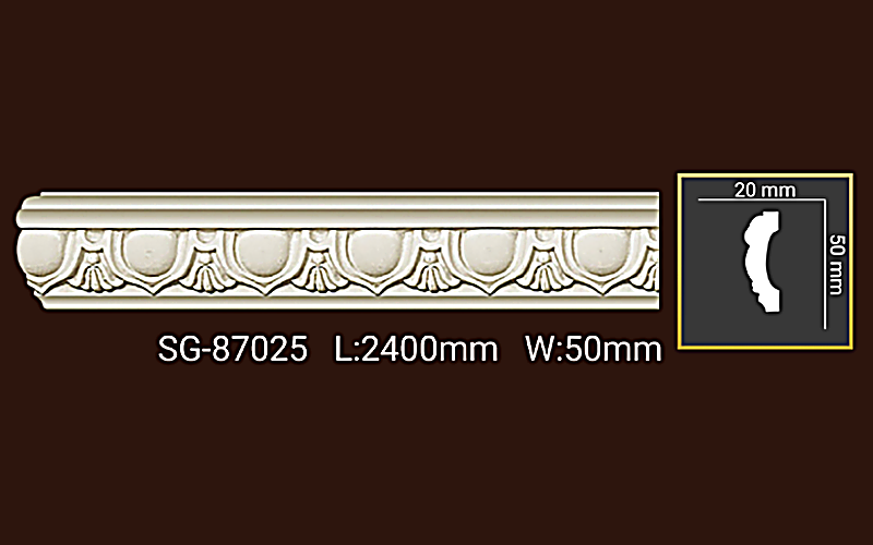 Phào chỉ PU SG87025 Phào chỉ PU SG87025