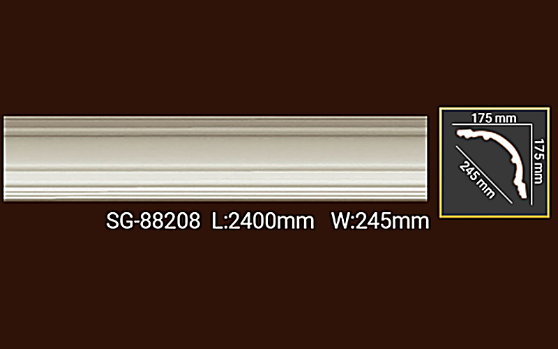 Phào chỉ PU SG88208 Phào chỉ PU SG88208